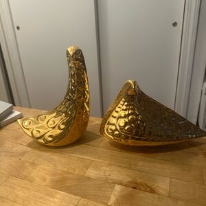 Jonathan Adler Gold Bird Sculptures